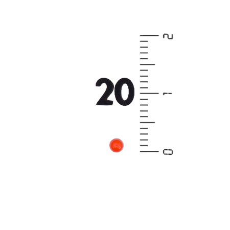 Мушка MEGAline 180/20 D.2.6 вспомогательная (без резьбы). Цвет - красный