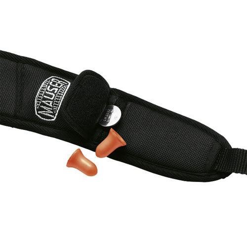 Погонный ремень для переноски оружия Mauser модель Extreme. Материал - неопрен. Цвет - черный.