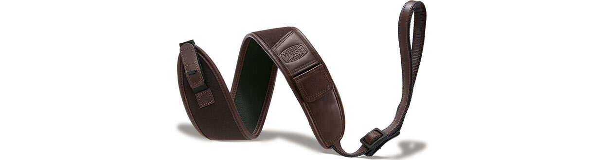 Погонный ремень для переноски оружия Mauser модель De Luxe. Материал - телячья кожа. Цвет - коричневый.