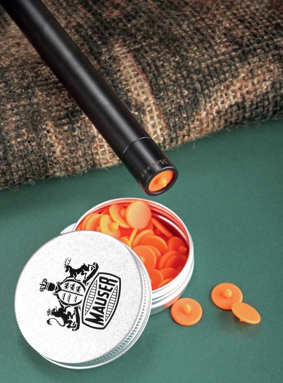 Заглушки на ствол карабина Mauser М 03 (в упаковке 20 шт). Материал - резина. Цвет - оранжевый.