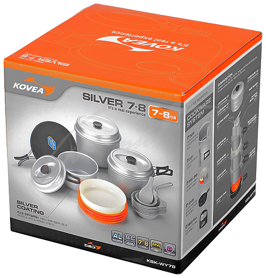 Набор кухонный Kovea Silver 78 на 7-8 персон
