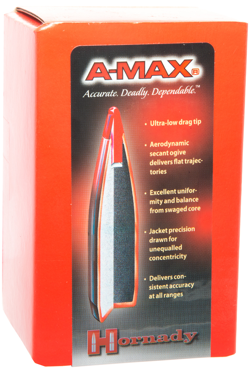 Пуля Hornady A-Max кал. 7 мм (.284) масса 162 гр (10.5 г) 100 шт