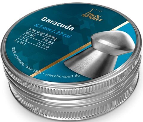 Пули пневматические H&N Baracuda. Кал. 5.5 мм. Вес - 1.37 г. 200 шт/уп