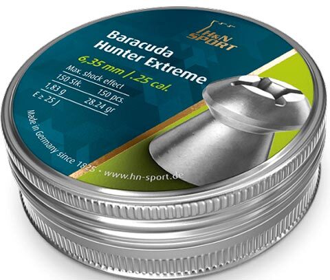 Пули пневматические H&N Baracuda Hunter Extreme кал. 6.35 мм. 1.84 г. 150 шт/уп