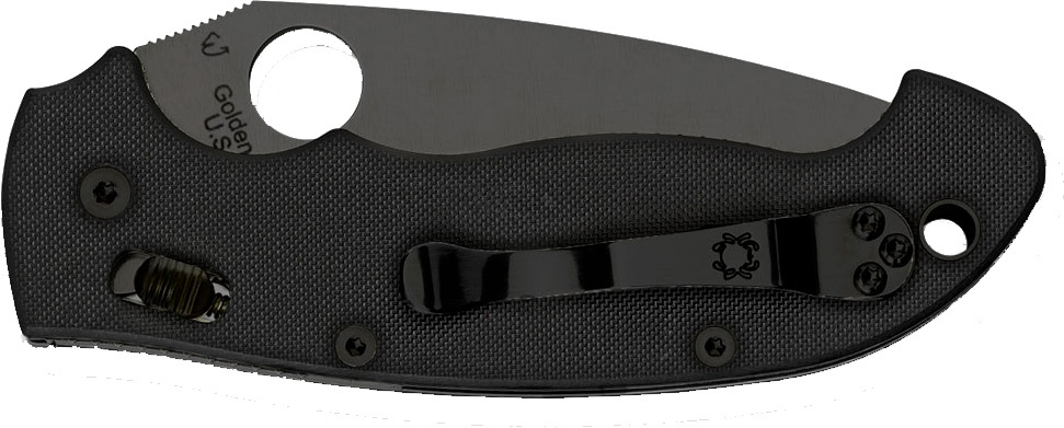 Нож Spyderco Manix 2 XL Black Blade