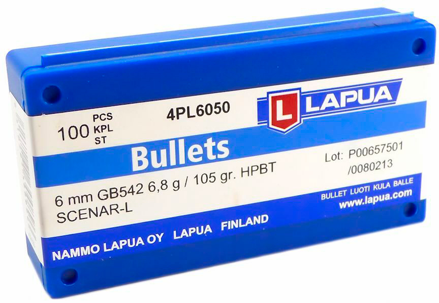 Пуля Lapua OTM Scenar-L GB542 кал. 6 мм (.243) масса 105 гр (6.8 г)