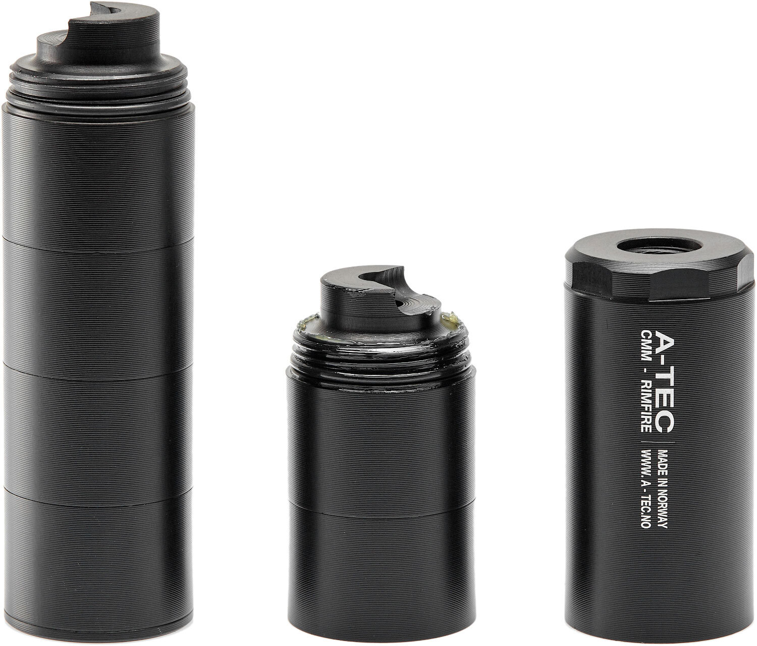 Саундмодератор A-TEC CMM-6. Кал. - .22 LR (подходит под кал. 22 WMR; 17 HMR; 22 Hornet). Резьба - 1/2"-20 (в карабинах ТОЗ-78; ТОЗ-99; Anschutz 1417 G и Anschutz 525 KL G)