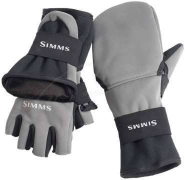 Перчатки Simms Windstopper Foldover Mitt ц:gunmetal