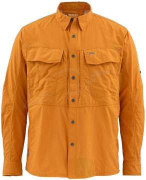 Рубашка Simms Guide LS Shirt ц:amber