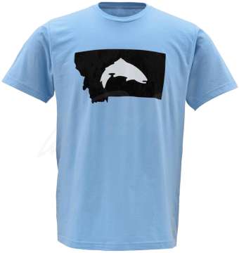 Футболка Simms T-Shirt Trout Camo SS Ash