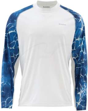 Реглан Simms Solarflex Crewneck Prints ц:river rapid white