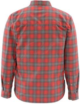 Рубашка Simms Coldweather Shirt ц:fury orange plaid