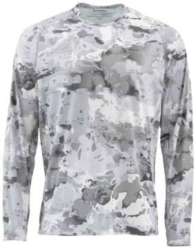 Реглан Simms SolarFlex Crewneck Prints ц:cloud camo grey