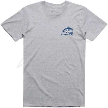 Футболка Simms Bass Bend T-Shirt ц:grey heather