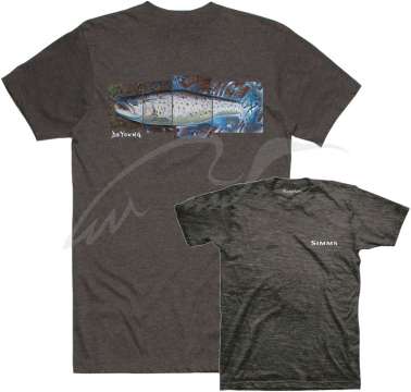 Футболка Simms DeYoung Seatrout ц:charcoal heather