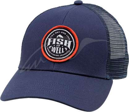 Кепка Simms Fish It Well Trucker One size к:dark moon