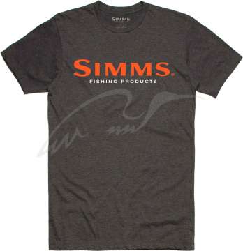 Футболка Simms Logo T-Shirt ц:charcoal heather