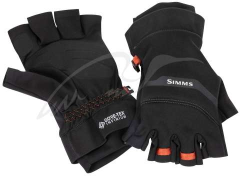 Перчатки Simms Gore-Tex Infinium Half Finger ц:black