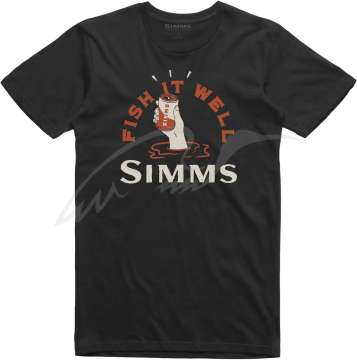 Футболка Simms Cheers Fish It Well T-Shirt ц:black