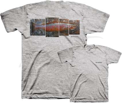 Футболка Simms DeYoung Salmon ц:grey heather