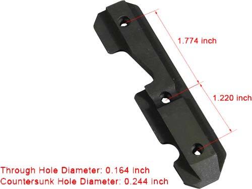 Планка боковая Leapers UTG Sporting Type для Сайги. Высота - 7,62 мм. "Ласточкин хвост"