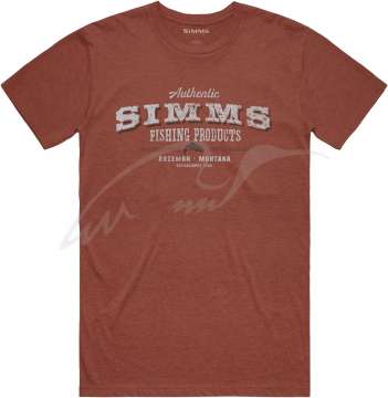 Футболка Simms Working Class T-Shirt ц:red clay heather