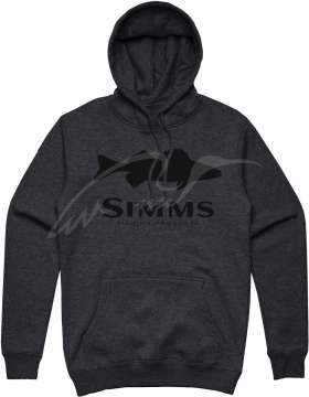 Реглан Simms Walleye Logo Hoody ц:charcoal heather
