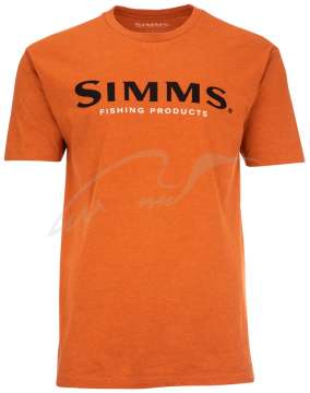 Футболка Simms Simms Logo T-Shirt ц:adobe heather