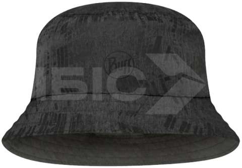 Панама Buff Travel Bucket Hat S/M Gline Black-Grey