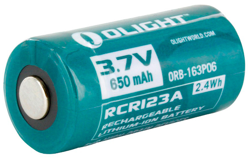 Аккумуляторная батарея Olight RCR 123 Li-Ion 650 mAh