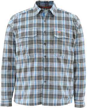 Рубашка Simms Coldweather Shirt ц:tidal blue plaid