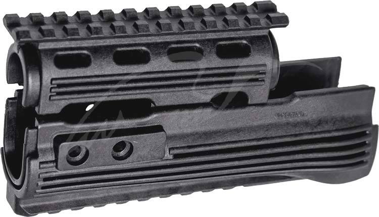 Цевье LHB LHV47 для Сайги. Weaver/Picatinny. Цвет - черный