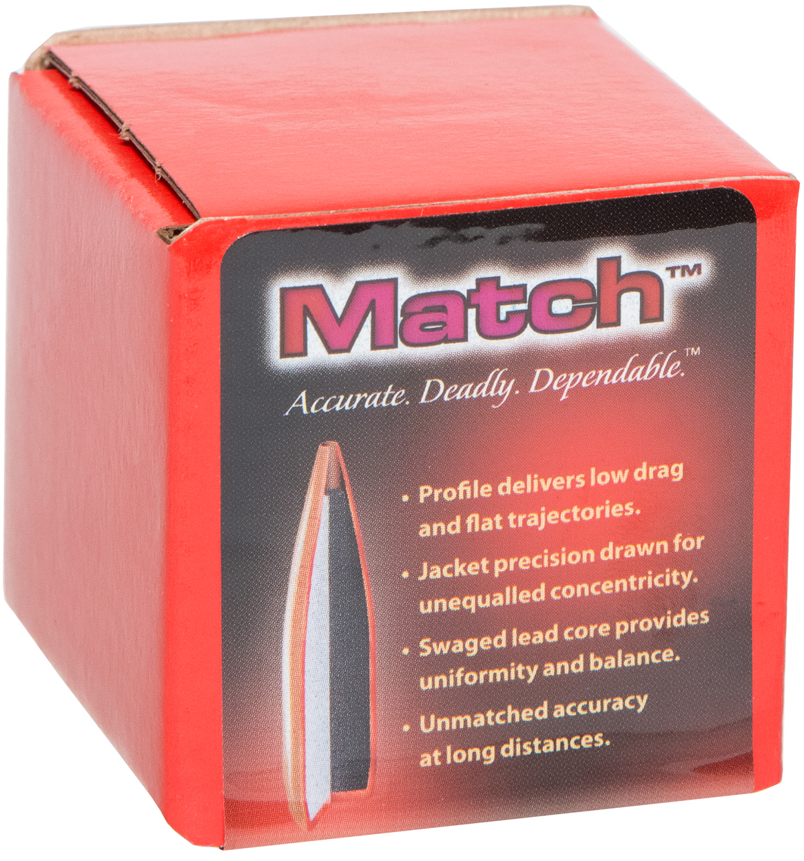 Пуля Hornady BTHP кал .224 масса 52 гр (3.4 г) 100 шт