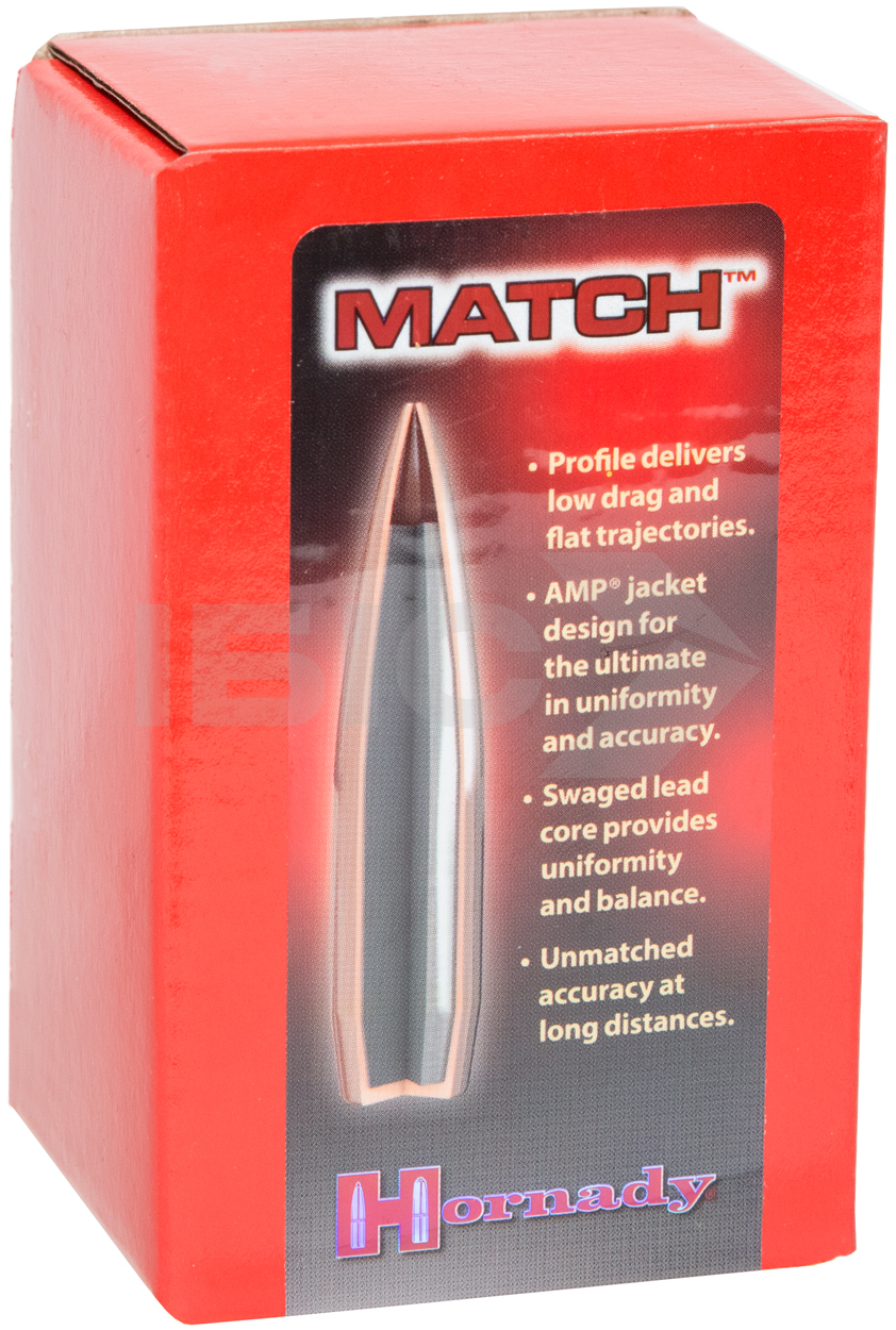 Пуля Hornady BTHP кал .30 масса 168 гр (10.9 г) 100 шт