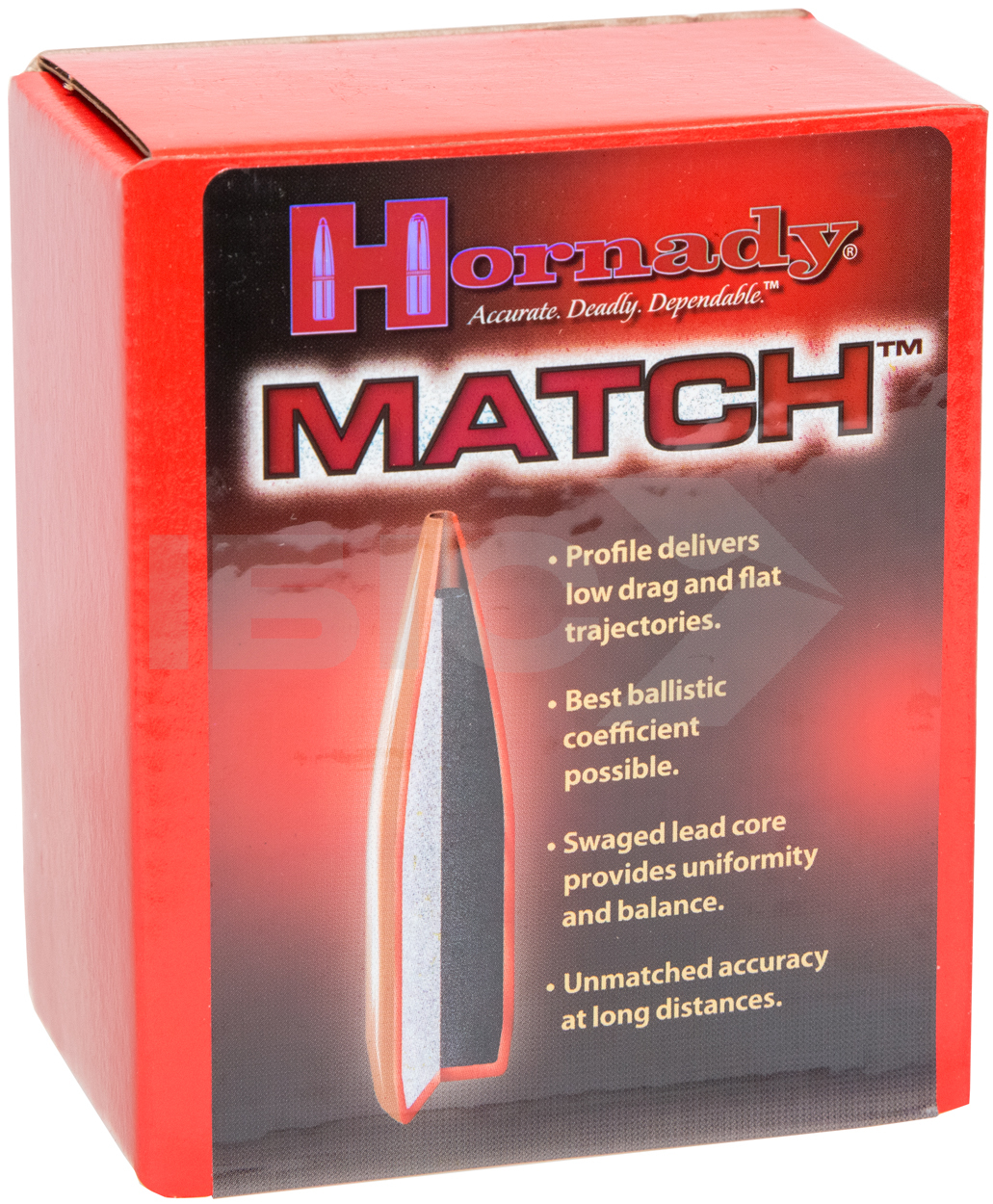Пуля Hornady BTHP кал .30 масса 208 гр (13.5 г) 100 шт