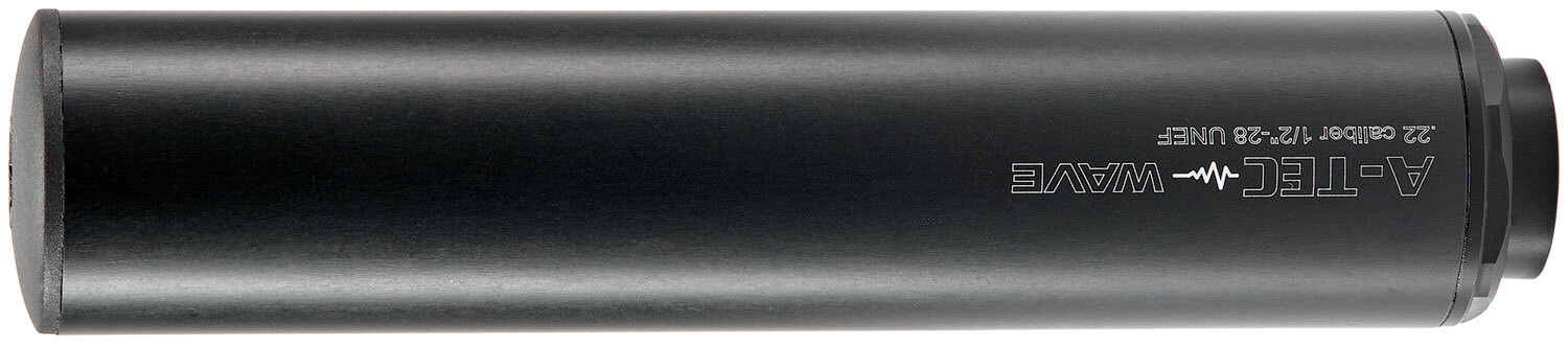 Саундмодератор A-TEC Wave. Кал. - .22 LR (подходит под кал. 22 WMR; 17 HMR; 22 Hornet). Резьба - 1/2"х28 (карабины на базе AR-15)
