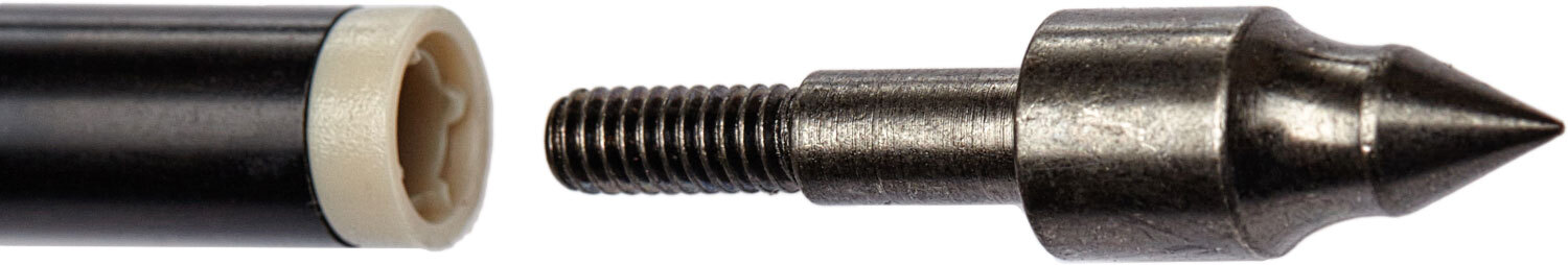 Стрела для винтовочного арбалета Man Kung MK-AL16BK. Алюминий. Черный