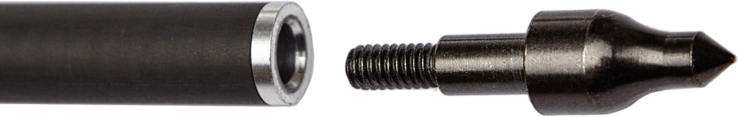 Стрела для винтовочного арбалета Man Kung MK-CA22. Карбон. Черный