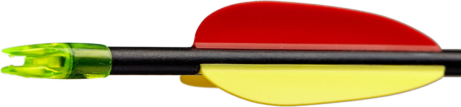 Стрела для лука Man Kung MK-FA28. Фиберглас. Цвет - черный