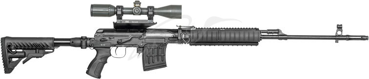 Приклад c адаптером приклада FAB Defense М4 для СВД