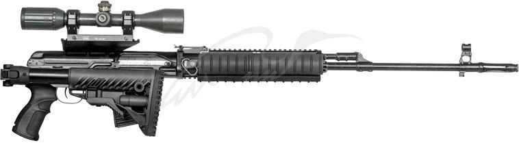 Приклад c адаптером приклада FAB Defense М4 для СВД