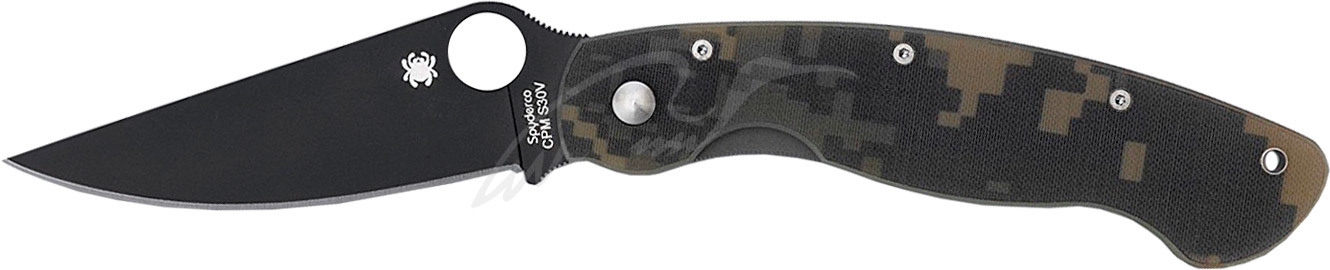 Нож Spyderco Military Black Blade camo