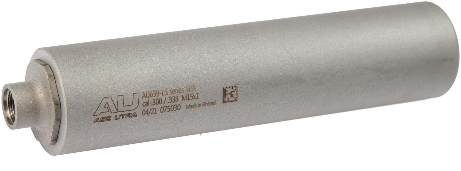 Саундмодератор Ase Utra SL9i (облегченный) .300-.338 (под кал. 9,3x62; 9,3х64; 9,3x74 R; 300 Win Mag; 338 Win Mag и 338 Lapua Mag). Резьба - M15x1.