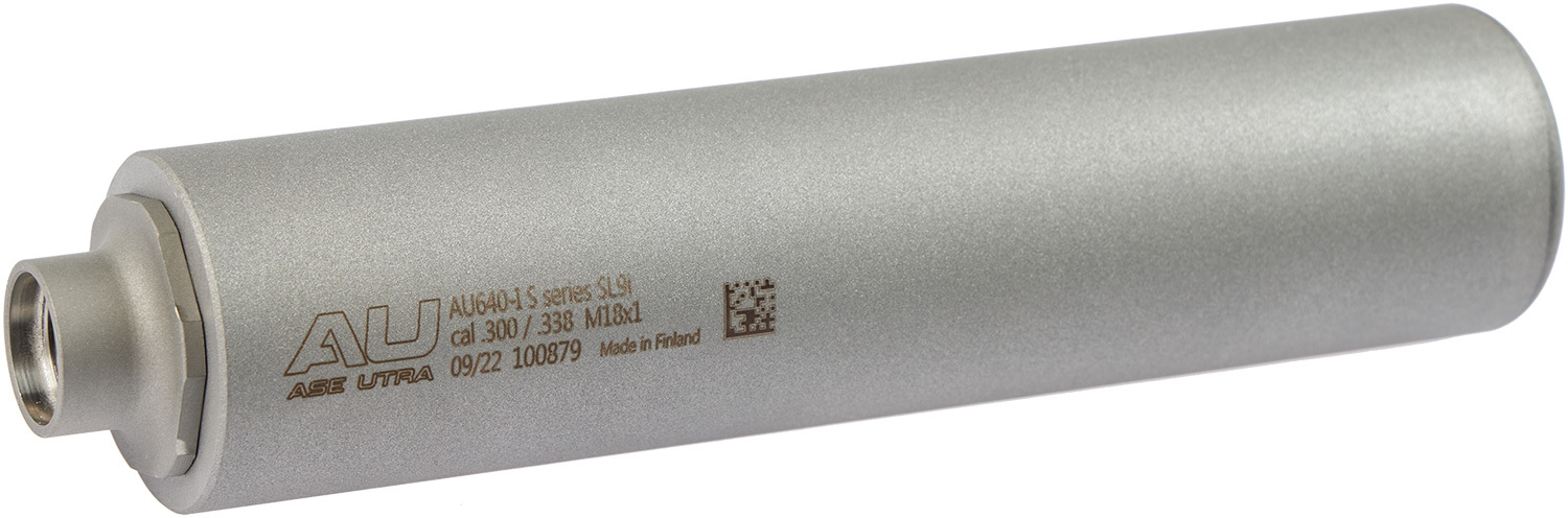 Саундмодератор Ase Utra SL9i (облегченный) .300-.338 (под кал. 9,3x62; 9,3х64; 9,3x74 R; 300 Win Mag; 338 Win Mag и 338 Lapua Mag). Резьба - M18x1.