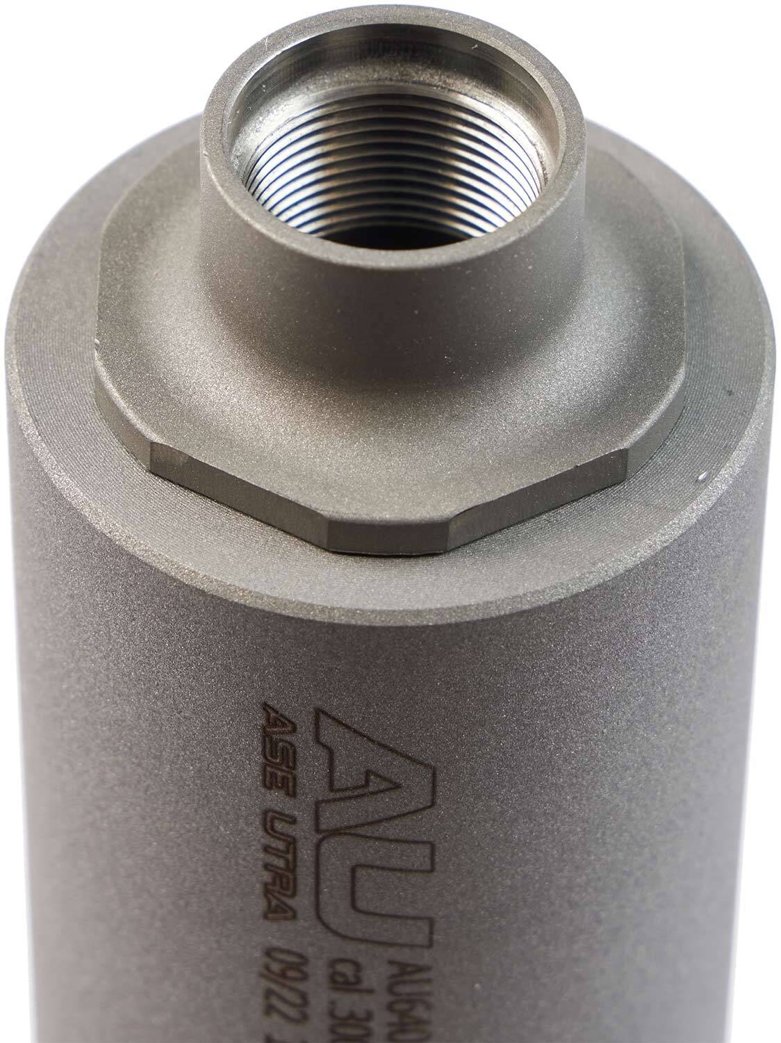 Саундмодератор Ase Utra SL9i (облегченный) .300-.338 (под кал. 9,3x62; 9,3х64; 9,3x74 R; 300 Win Mag; 338 Win Mag и 338 Lapua Mag). Резьба - M18x1.