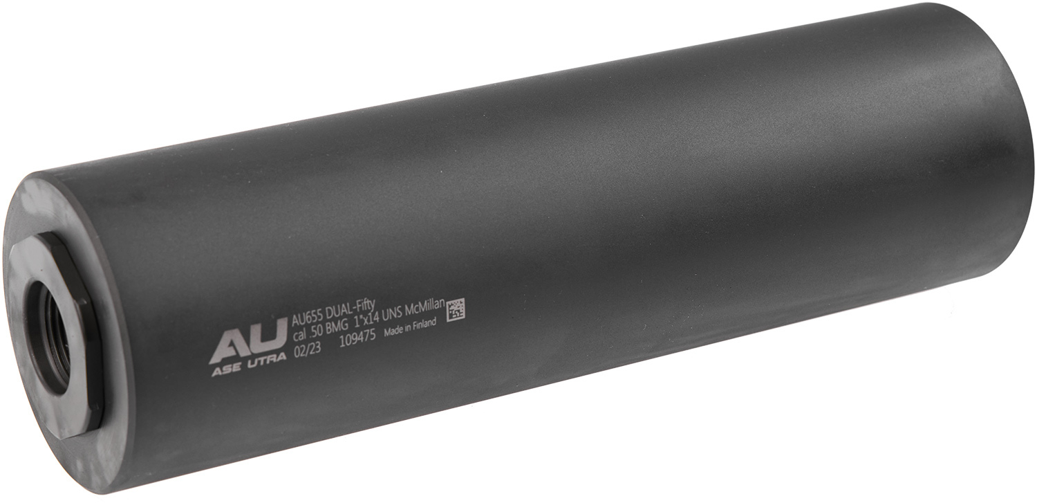Саундмодератор Ase Utra DUAL-Fifty (под кал. 50 BMG). Резьба - 1"-14 UNS (в карабинах McMillan