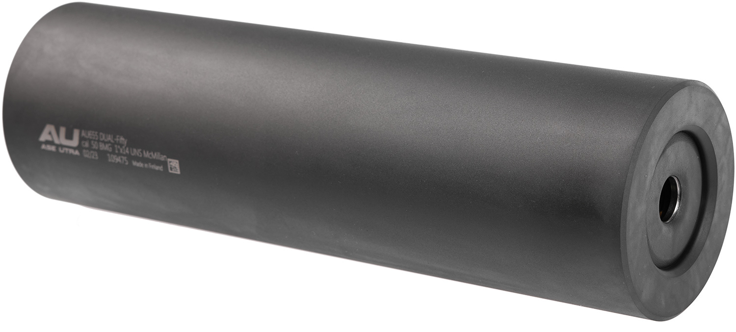 Саундмодератор Ase Utra DUAL-Fifty (под кал. 50 BMG). Резьба - 1"-14 UNS (в карабинах McMillan
