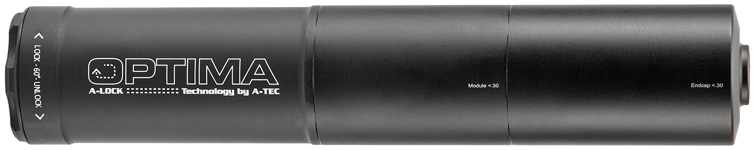 Саундмодератор A-TEC Optima-45 быстросъемный. Кал. - .30 (под кал. 270 Win; 7x64; 308 Win и 30-06). Резьба - A-Lock Mini