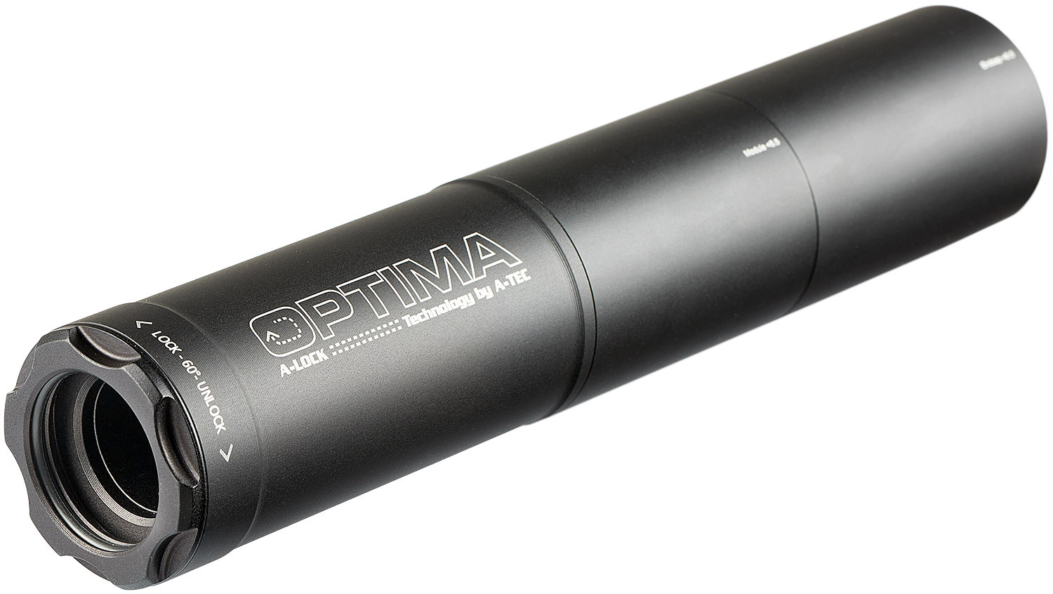 Саундмодератор A-TEC Optima-45 быстросъемный. Кал. - 6.5 мм (под кал. 243 Win; 6,5х47 Lapua; 260 Rem и 6,5x55). Резьба - A-Lock Mini