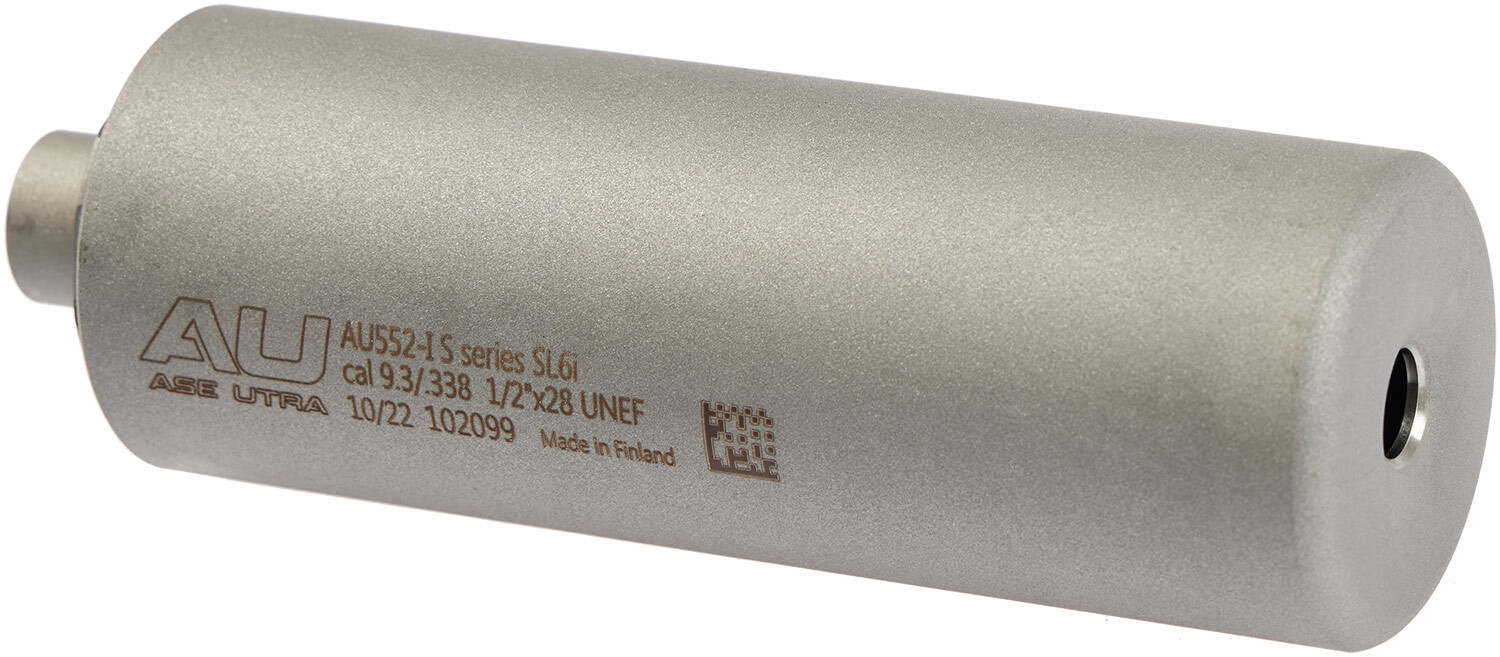 Саундмодератор Ase Utra SL6i (облегченный) .338/9.3 (под кал. 9х21). Резьба - 1/2"х28 (для KRISS Vector)